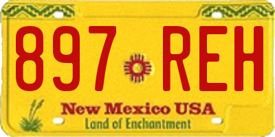 NM license plate 897REH