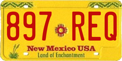 NM license plate 897REQ