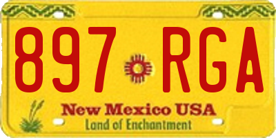 NM license plate 897RGA