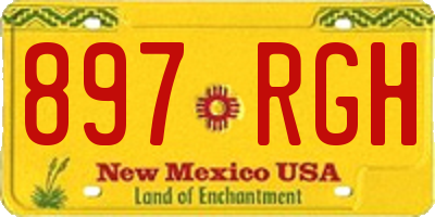 NM license plate 897RGH