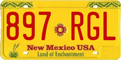 NM license plate 897RGL