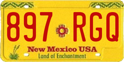 NM license plate 897RGQ