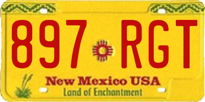 NM license plate 897RGT