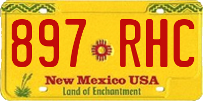 NM license plate 897RHC