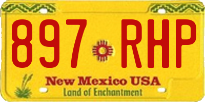 NM license plate 897RHP
