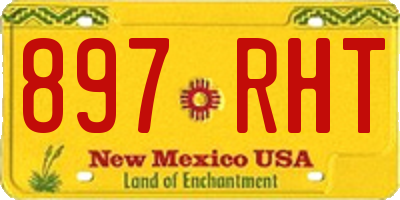 NM license plate 897RHT