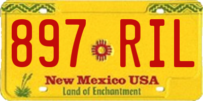 NM license plate 897RIL