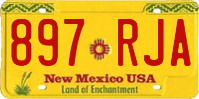 NM license plate 897RJA