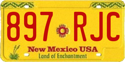 NM license plate 897RJC