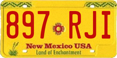 NM license plate 897RJI