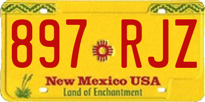 NM license plate 897RJZ