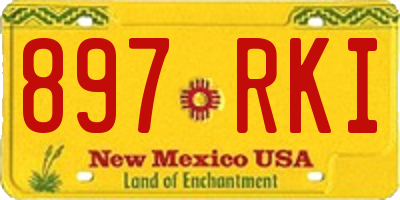 NM license plate 897RKI
