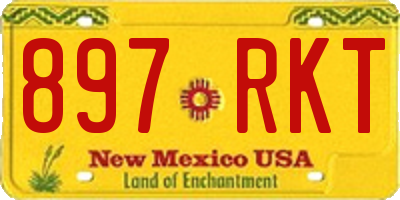 NM license plate 897RKT