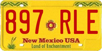 NM license plate 897RLE