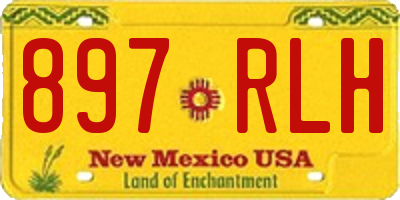 NM license plate 897RLH