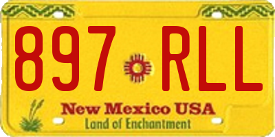 NM license plate 897RLL