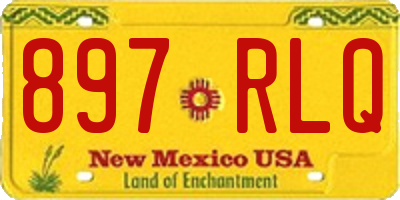 NM license plate 897RLQ