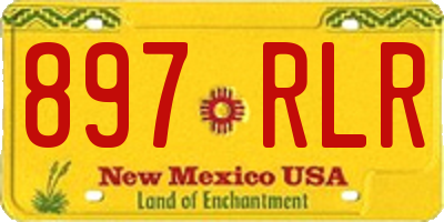 NM license plate 897RLR