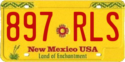 NM license plate 897RLS