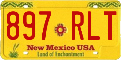 NM license plate 897RLT