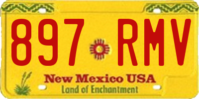 NM license plate 897RMV