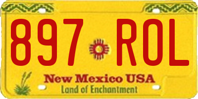 NM license plate 897ROL