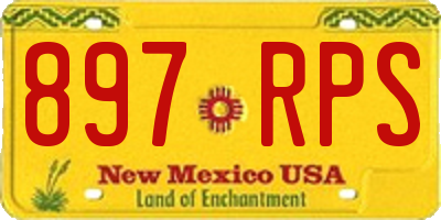 NM license plate 897RPS