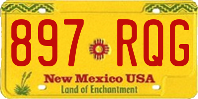 NM license plate 897RQG