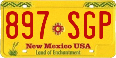 NM license plate 897SGP