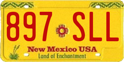 NM license plate 897SLL