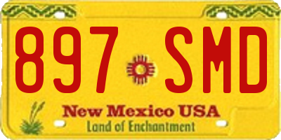 NM license plate 897SMD
