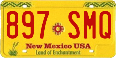 NM license plate 897SMQ