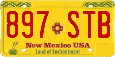 NM license plate 897STB