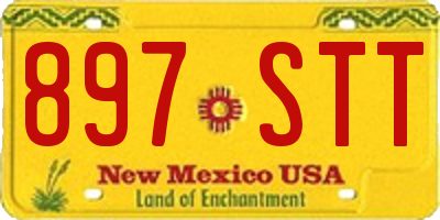 NM license plate 897STT