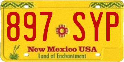 NM license plate 897SYP