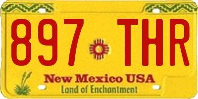 NM license plate 897THR
