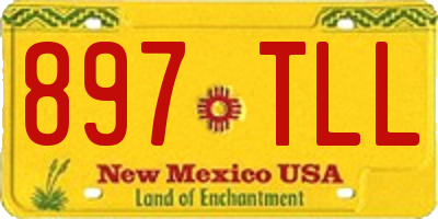 NM license plate 897TLL