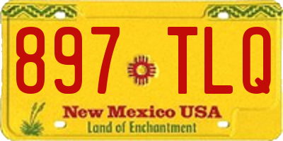 NM license plate 897TLQ