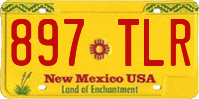 NM license plate 897TLR