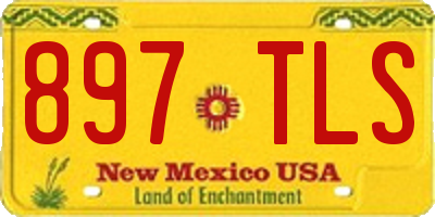 NM license plate 897TLS