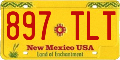 NM license plate 897TLT