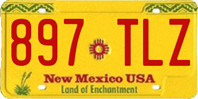 NM license plate 897TLZ