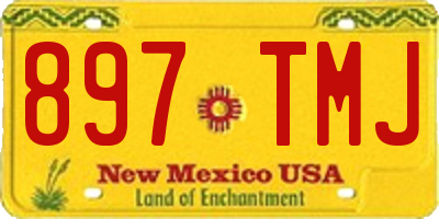 NM license plate 897TMJ