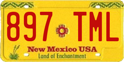 NM license plate 897TML