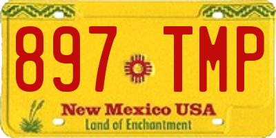 NM license plate 897TMP
