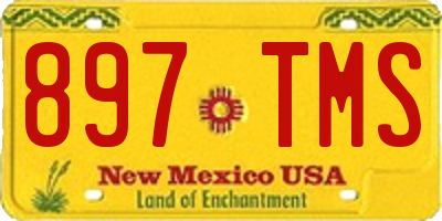 NM license plate 897TMS