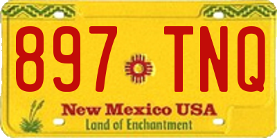 NM license plate 897TNQ