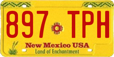 NM license plate 897TPH