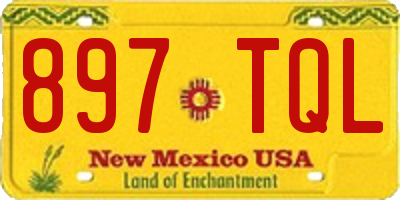 NM license plate 897TQL