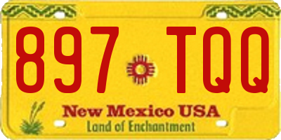 NM license plate 897TQQ